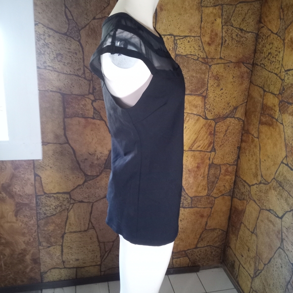 VENUS Black Sheer Detail Top - Picture 3 of 3